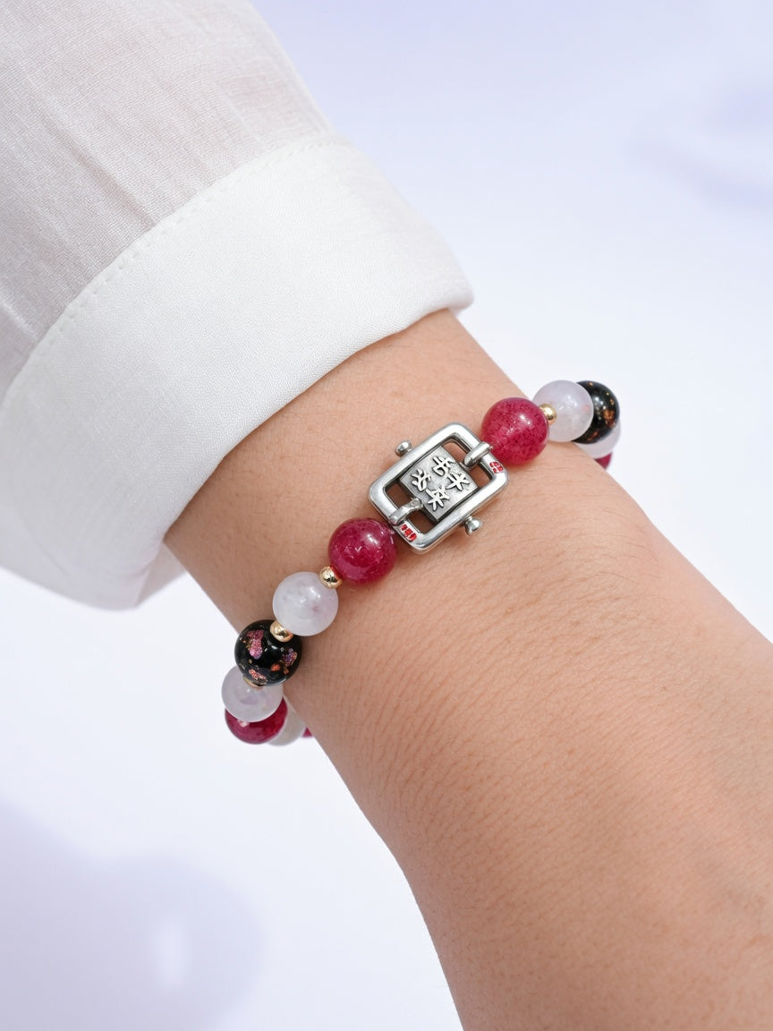 The Peace Buckle Multi-Treasure Bracelet - women's model